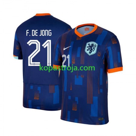 Billiga Fotbollströjor Nederländerna Frenkie de Jong 21 Borta tröja EM 2024 Kortärmad